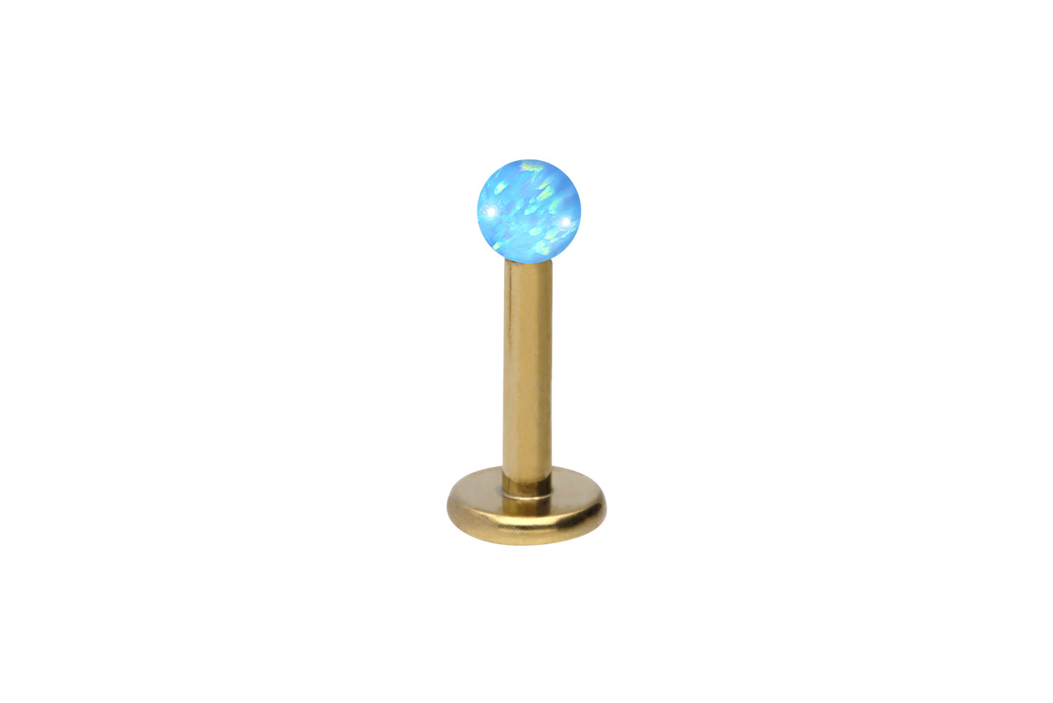 Chirurgenstahl Labret Piercing SYNTHETISCHER OPAL